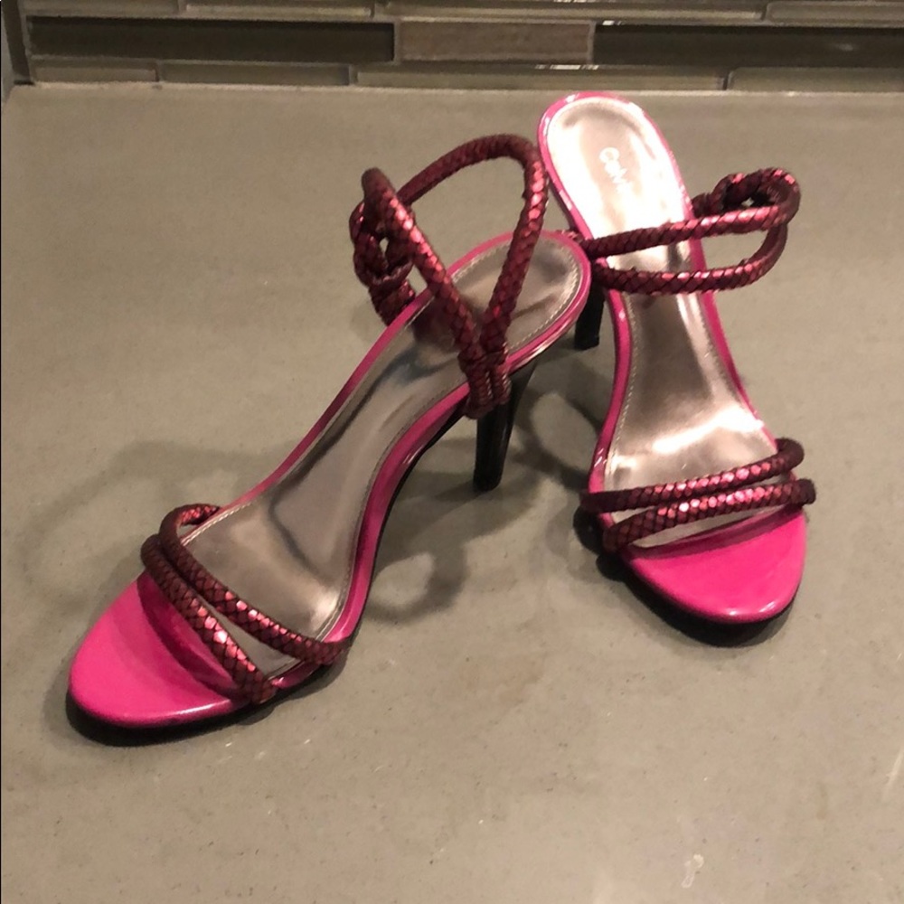 Calvin Klein Hot Pink Sandal heels